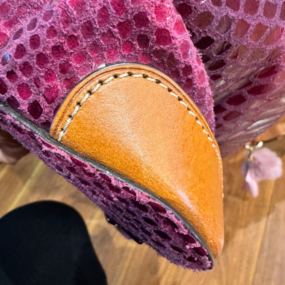 💜💯Authentic Dooney & Bourke Faux Snakeskin Embossed Hobo Bag💜 - Picture 6 of 16